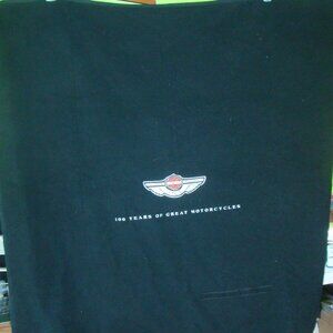 Harley Davidson 100th Anniversary Picnic Throw Blanket Roll 60x60 Fleece